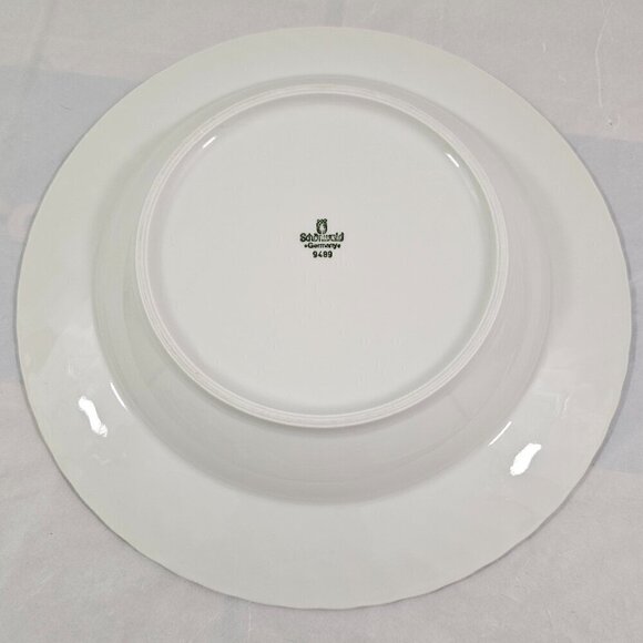 Schonwald Germany White Swirl Rimmed 9” Porcelain Salad Soup Bowls – Set of 4 - Picture 14 of 16